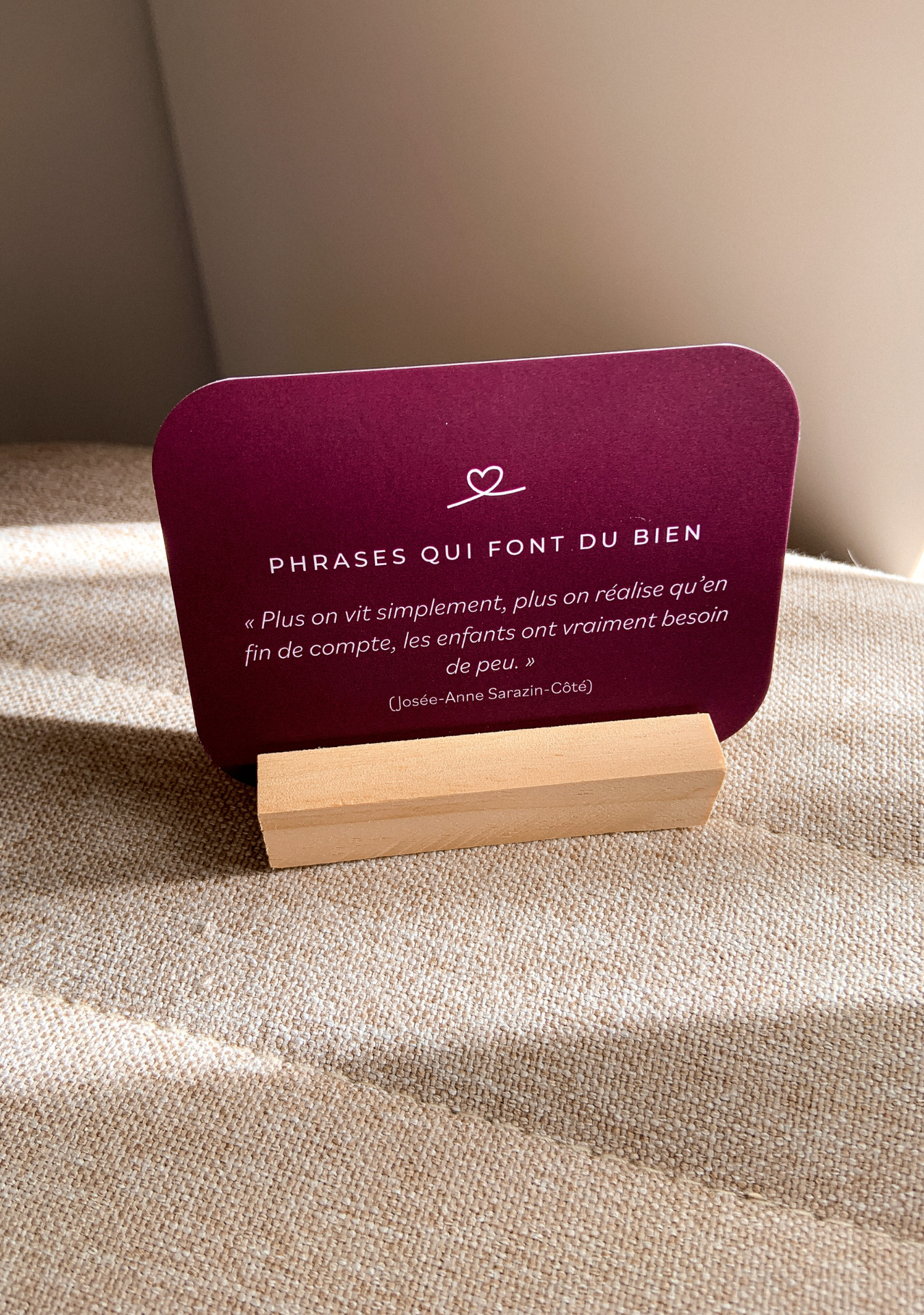 Porte-carte en bois ADDITIONNEL