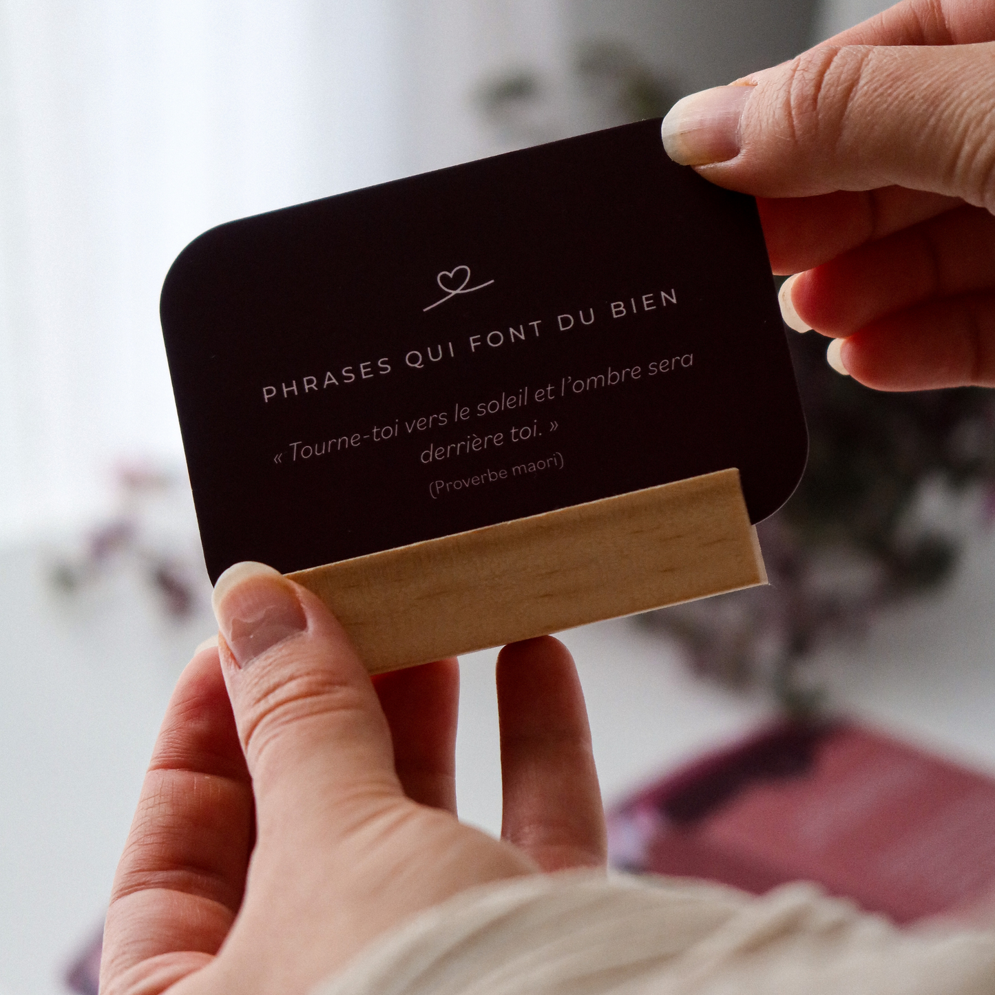 Porte-carte en bois ADDITIONNEL