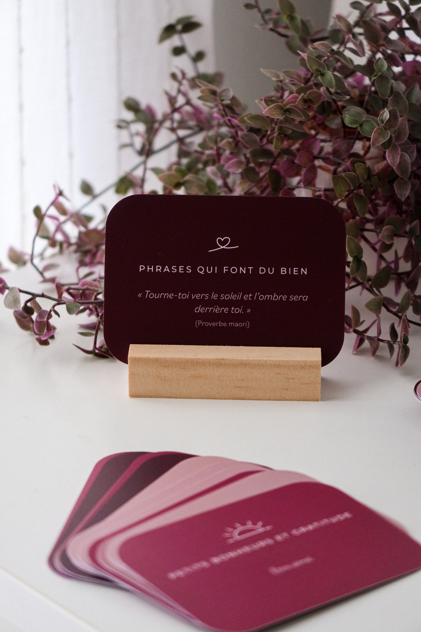 ESSENTIELLES - 100 jours de cartes inspirantes ET son Présentoir en bois